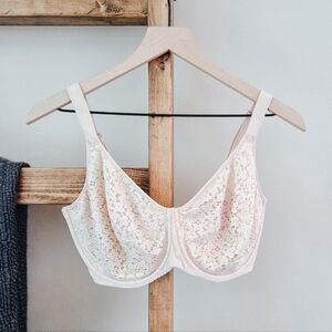 Chantelle Norah Comfort Underwire Bra – Nude Blush Lace – Size 38H